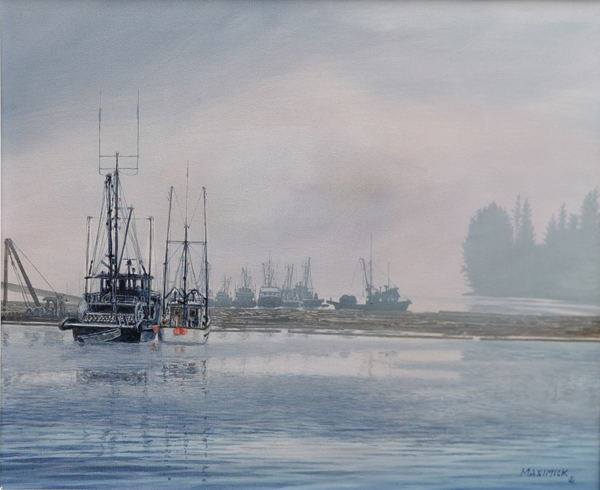 Fleet in the Fog at Lyall Island
