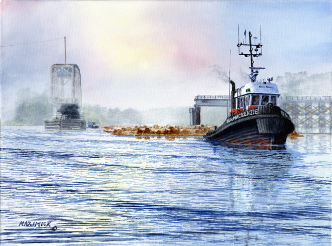 "Shooting the C.N. Bridge" North Arm Fraser River